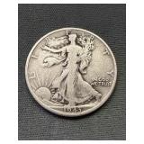 1943 S Walking Liberty Silver Half Dollar