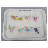 8x The Bid Glass Hummingbird Ornaments
