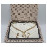 Vintage Celeste Jewelry Set In Presentation Box .