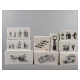 9x The Bid Heritage Village Collection Accessories