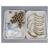 2x The Bid Tray Contents Brass Cabinet Hdwr