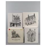 4x The Bid Dept 56 Dickens Village Series