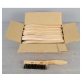 Case Of 24 Osborn Wood Handle Steel Brush
