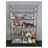 Contents Of Rack Christmas Decorations