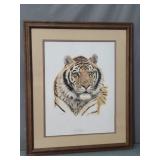 Guy Coheleach Siberian Tiger Head Signed Print