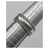 Sterling Silver Ring Sz 8 Weight 6.6g