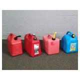 4x The Bid 5 Gal Plastic Gas Cans