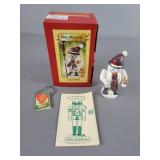 Holzknakel Snow Man Nutcracker W/ Box