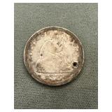 1857 Liberty Seated Silver Quarter