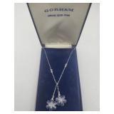 Sterling Silver Gorham Crystal Necklace