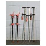 5x The Bid Bessy Asst 36" Bar & 24" Pipe Clamps