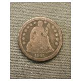 1841 Liberty Seated Dime