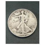 1941 S Walking Liberty Silver Half Dollar