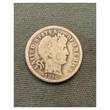 1916 Barber Silver Dime