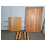 Solid Oak End - Leaf Farm Table