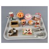 12x The Bid Assorted Ornaments Food & More