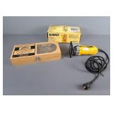 2x The Bid Dewalt Mini Router & Dm Forstner Bit