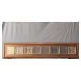 Teaak Frame 8 Panel Wall Hung Thai Batik Prints