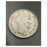 France 1933 - 20 Francs Silver Coin 20g - .680