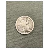 1838 Liberty Seated Half Dime - Bent