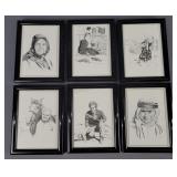 6x The Bid Black & White Art Prints