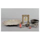 Lot Of Asst Silverplate & Brass Items