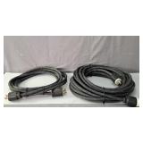 Lot Of 2 Water Resistant Generator Extension Cords