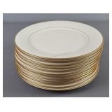 12 Pc Noritake Ivory China " Tulane" Dinner Plate