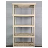 Five Tier Plastic Utility Shelf