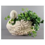 Large Ceramic Swan Planter