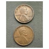 Nice 1909 & 1909 Vdb Lincoln Wheat Cents