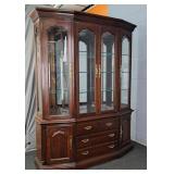 Thomasville Solid Cherry 2 Pc Server W/ Hutch