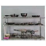 Lot Of Silver Plate Items- Rack Not Included