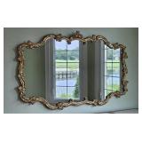 Large Ornate Gold Framed Mirror