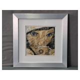 Stephanie Cribb " Tea Time" Text Painting Framed