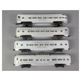 4x The Bid Lionel Lines Silver Cloud Cars