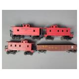 4x The Bid Assorted Caboose & Car