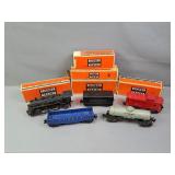 5 Pc Lionel 027 Train Engine, Tender & Cars