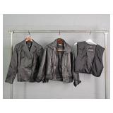 2x The Bid Leather Jacket Wilson Xs & East 5th M
