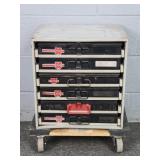 Heavy Metal 6 Drawer Hdwe Stor Cabinet & Contents