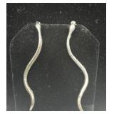 Vintage Long Snake Screwback Earrings