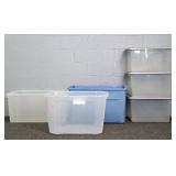 Lot Of 6 Rubbermaid Sterilite & More Plastic Totes
