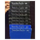 9x The Bid Us Mint Proof Sets 1971-79 Includes