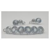 Vintage Blue Lucite Acrylic Plastic Jewels