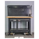 Craftsman Metal Frame Wood Top Workbench