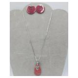 2 X Bid .925 Sterling Silver Sponge Coral 18in
