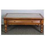 Palm Springs Rattan Solid Wood Cocktail Table