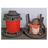2x The Bid Craftsman & Rigid 16 & 8 Gal Shopvacs