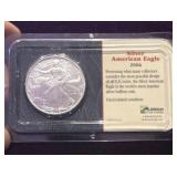 2006 Us Mint American Silver Eagle 1 Ozt .999