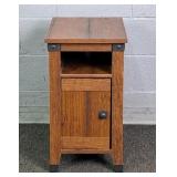 Wood Finish Mdf Stand W/ Storage